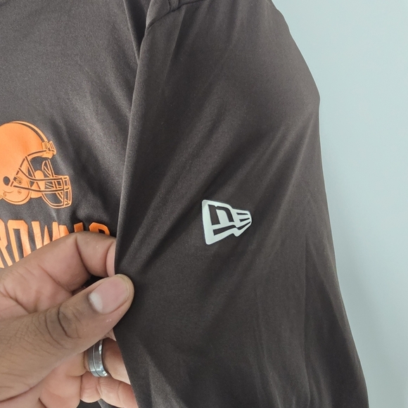Cleveland Browns Men XXL Long Sleeve 1/4 Zip Shirt New Era NFL Combine Authentic - Picture 4 of 8